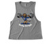 Bexley Strength Lion, a Aluminum Grey Allmade Eco Triblend Women?s Muscle Tank