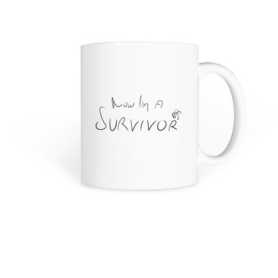 Now Im a survivor., a White Coffee Mug