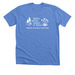 Short Sleeve - White Logo, a Heather Columbia Blue Premium Unisex Tee