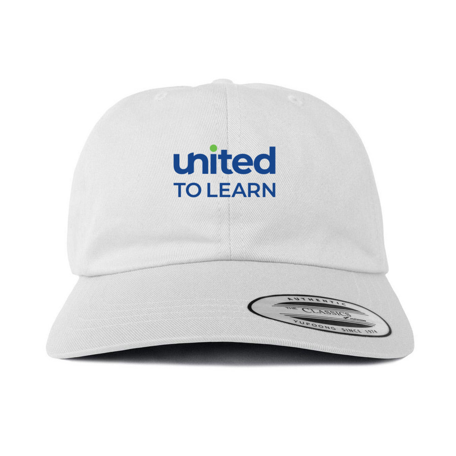 United to Learn-Hats, a White Printed Classic Baseball Cap