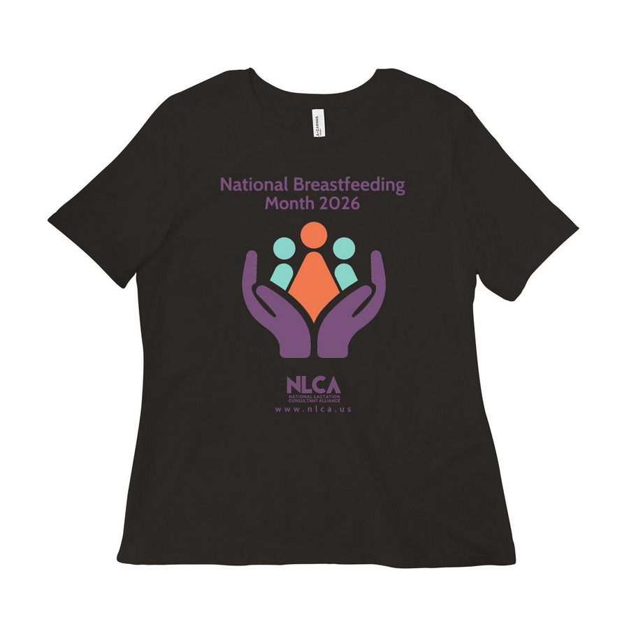 NLCA National Breastfeeding Month 2026, a Black Women?s Relaxed Cotton Tee
