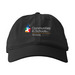 CISTN Hats, a Black Printed Eco Baseball Cap