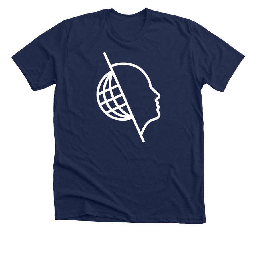 OHBM Brain Apparel, a Solid Navy Blend Premium Unisex Tee