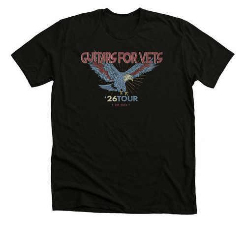 2026 G4V Tour Tee, a Black Heather Premium Unisex Tee