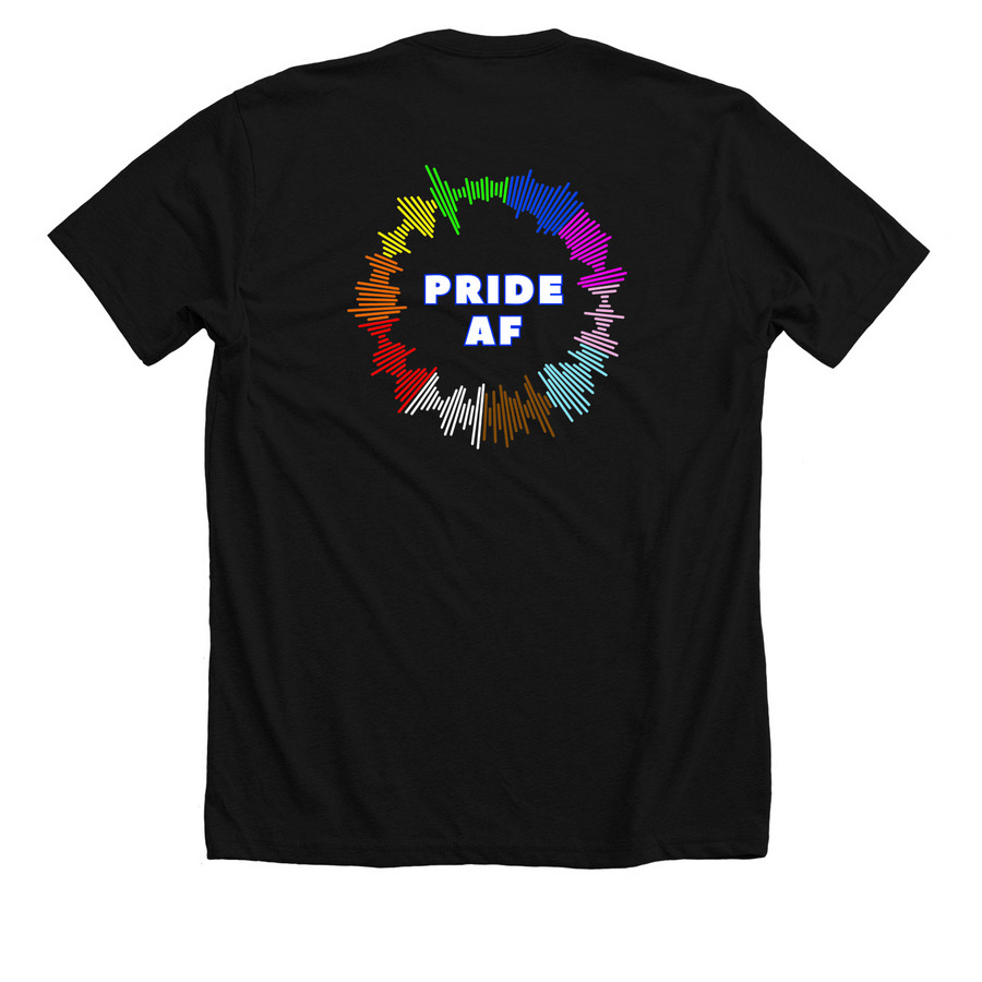 PPAF Premium T-shirt, a Solid Black Blend Premium Unisex Tee (back-view)
