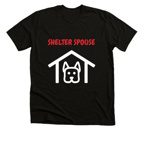 Spouse Shirts, a Solid Black Blend Premium Unisex Tee