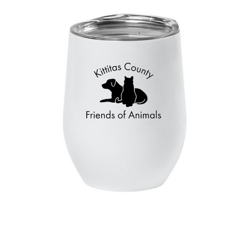 Wine Tumbler, a White Insulated Wine Cup