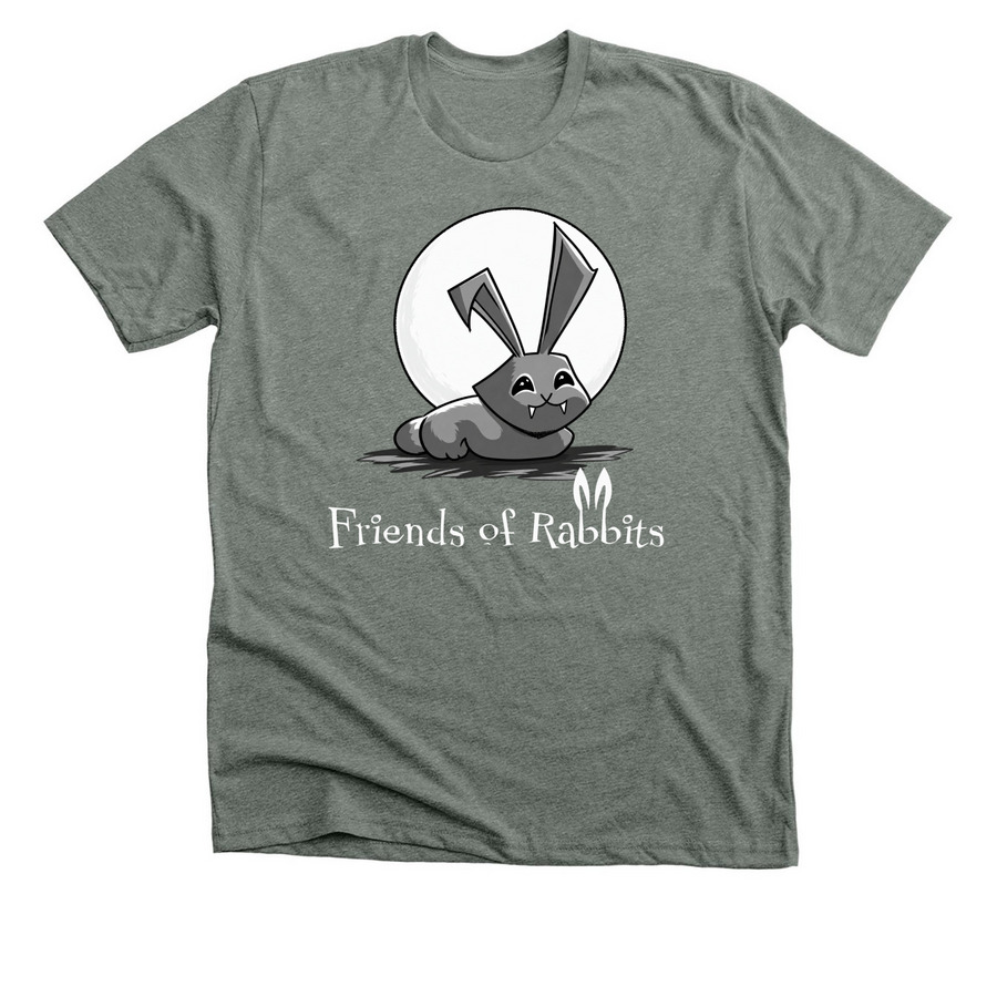 Vampire Bunny Logo, a Deep Heather Premium Unisex Tee