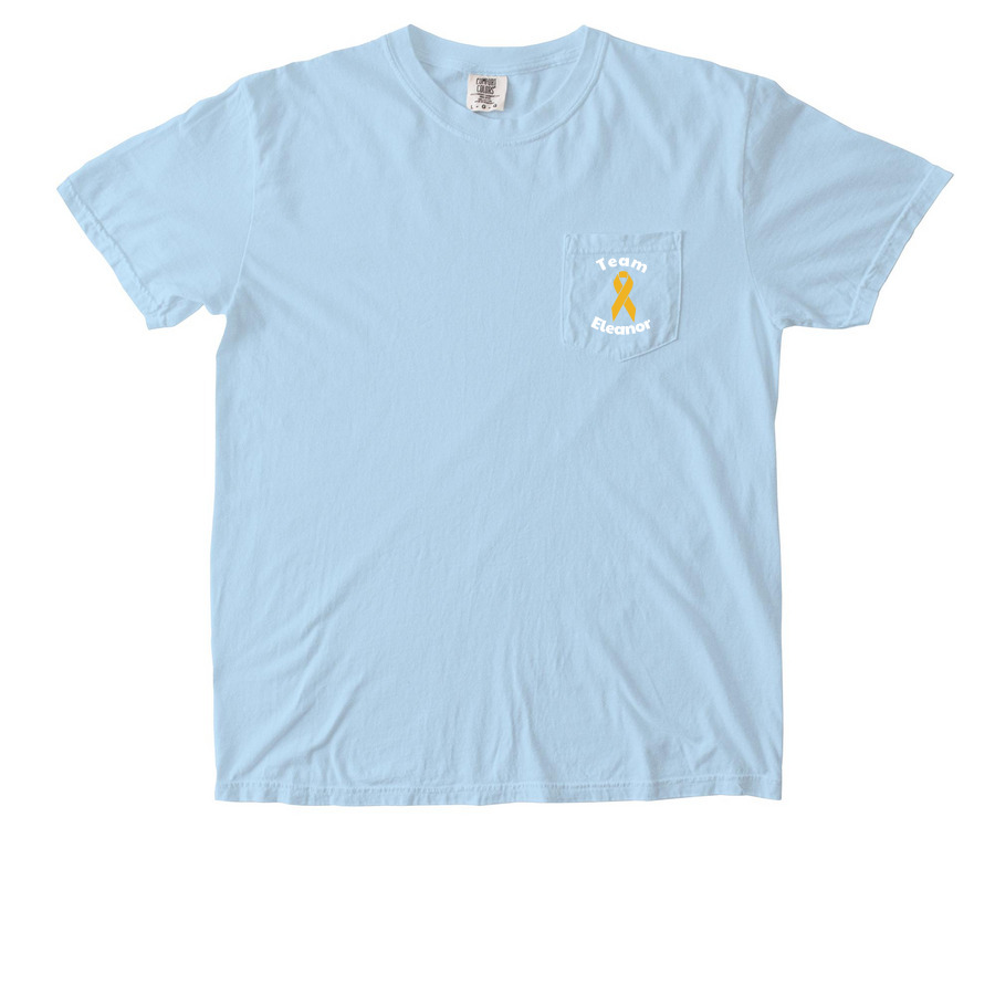 Team Eleanor - Adult Pocket Shirts, a Chambray Comfort Colors Pocket Tee