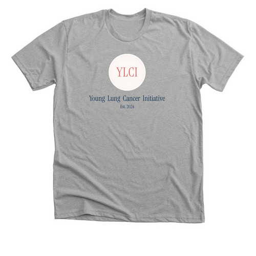 New YLCI Round Logo, a Athletic Heather Premium Unisex Tee