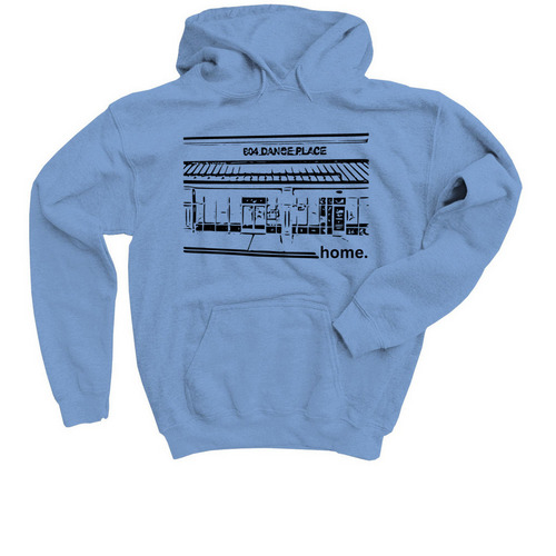 804 HOME, a Carolina Blue Youth Pullover Hoodie