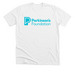 Parkinson's Foundation Blue Logo, a Solid White Blend Premium Unisex Tee