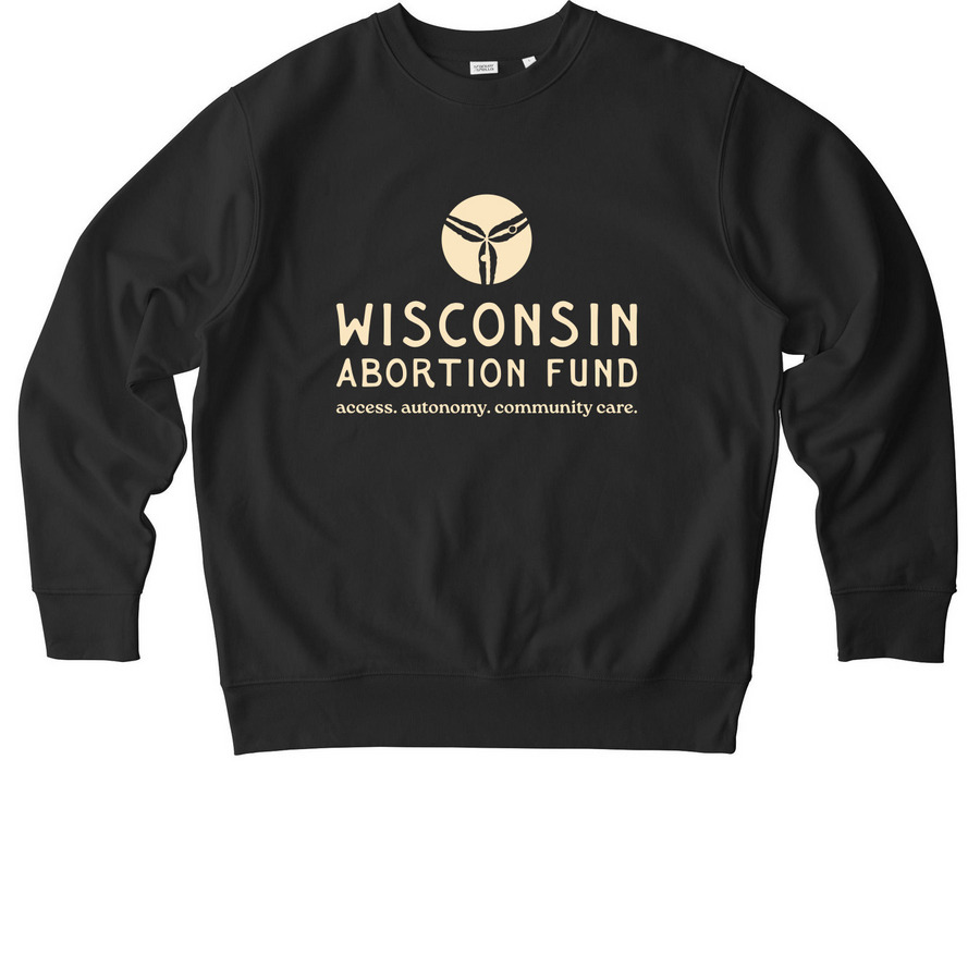 WAF Logo Sweatshirt, a Black Stanley/Stella Unisex Changer 2.0 Crewneck Sweatshirt