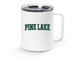 Pine Lake Classic Travel Mug, a White Stainless Steel Travel Mug
