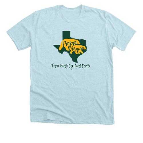 Two Empty Nesters, a Heather Ice Blue Premium Unisex Tee