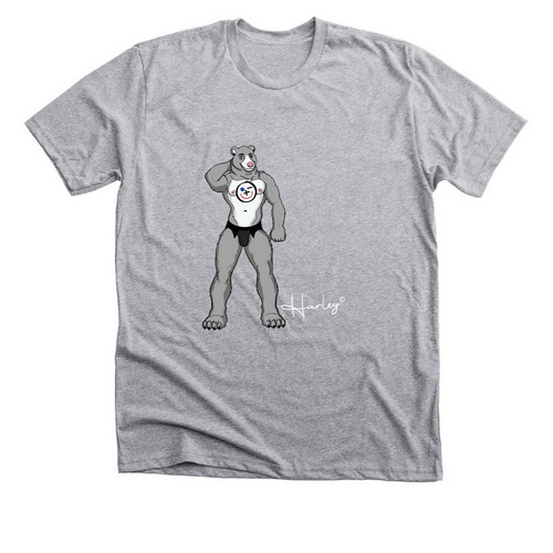 Team Friendly Bear, a Athletic Heather Premium Unisex Tee