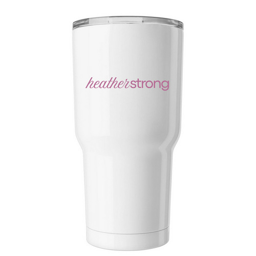 Heather Strong Tumbler, a White Insulated Tumbler