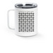 Epsilon Epsilon's 80th Anniversary Travel Mug, a White Stainless Steel Travel Mug (back-view)