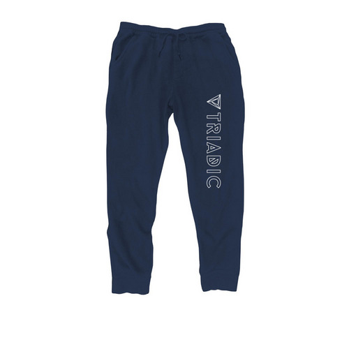 Triadic Joggers, a Classic Navy Midweight Fleece Joggers