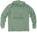 Wild Horses, a Lichen Green Allmade Organic Cotton Mineral Dye Hoodie Tee