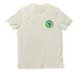 Green Logo, Blue Text Shirts, a White Sand Allmade Organic Cotton Unisex Tee