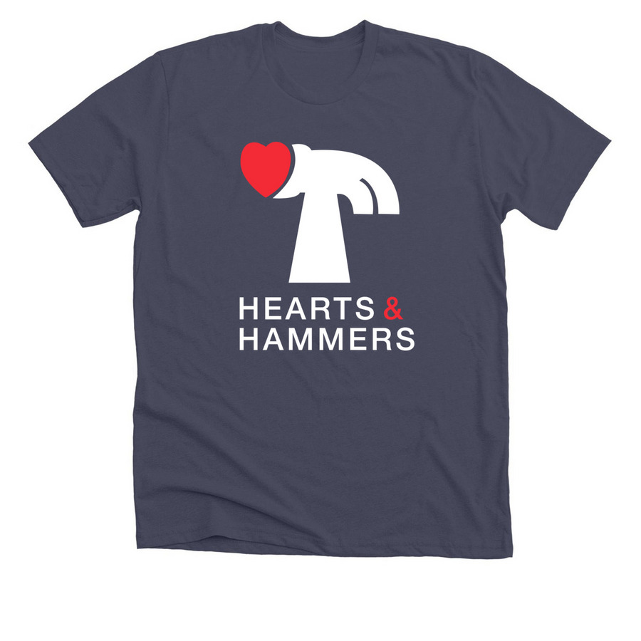 Ancoats 2026, a Heather Midnight Navy Premium Unisex Tee