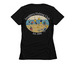 Snaggers Fishing Club, a Black Women's Slim Fit Tee (back-view)