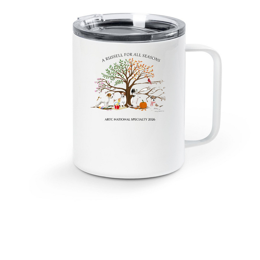 ARTC 2026, a White Stainless Steel Travel Mug