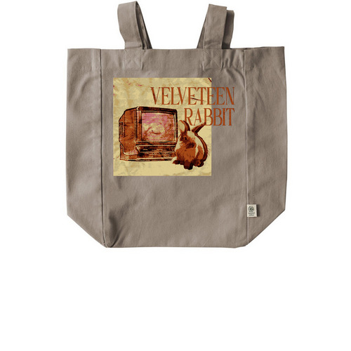 VELVETEEN RABBIT Graphic Tote Bag, a Pumice Recycled Cotton Tote Bag