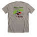 Native Plants are for the Birds, a Heather Stone Premium Unisex Tee (back-view)