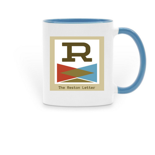 Mugs, a Light Blue Two-Tone Ceramic Mug