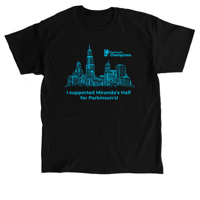 I am running the 2026 Chicago Spring Half!, a Black Classic Unisex Tee