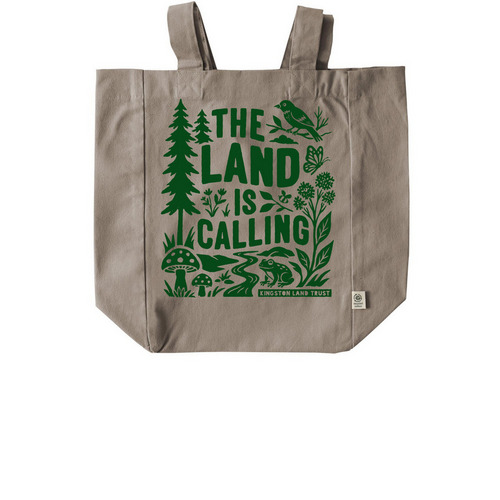 'The Land is Calling' Tote Bag, a Pumice Recycled Cotton Tote Bag