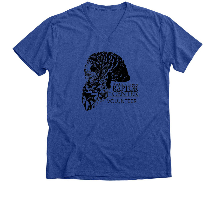 Volunteer Shirt, a Heather True Royal Premium V-Neck Tee