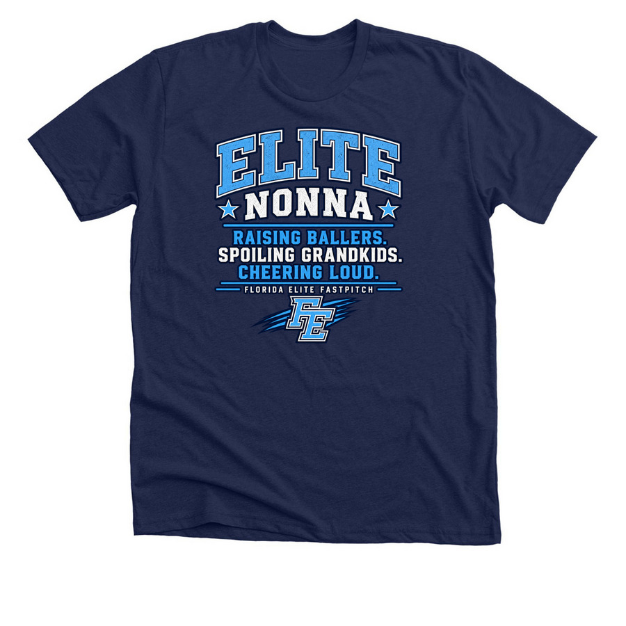 Elite Nonna, a Solid Navy Blend Premium Unisex Tee