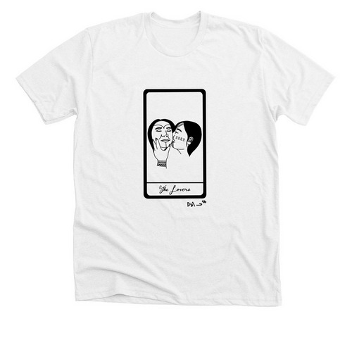 The Lovers, a Solid White Blend Premium Unisex Tee