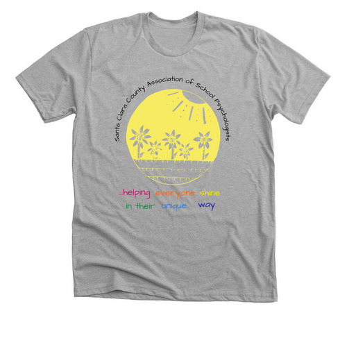 SCCASP helping everyone shine, a Athletic Heather Premium Unisex Tee