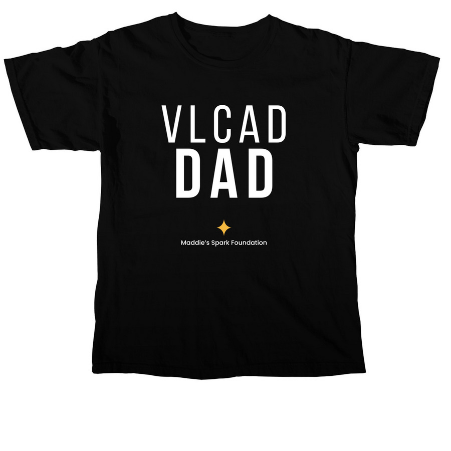 VLCAD Dad | Maddie's Spark VLCAD Gear, a Black Comfort Colors Unisex Tee