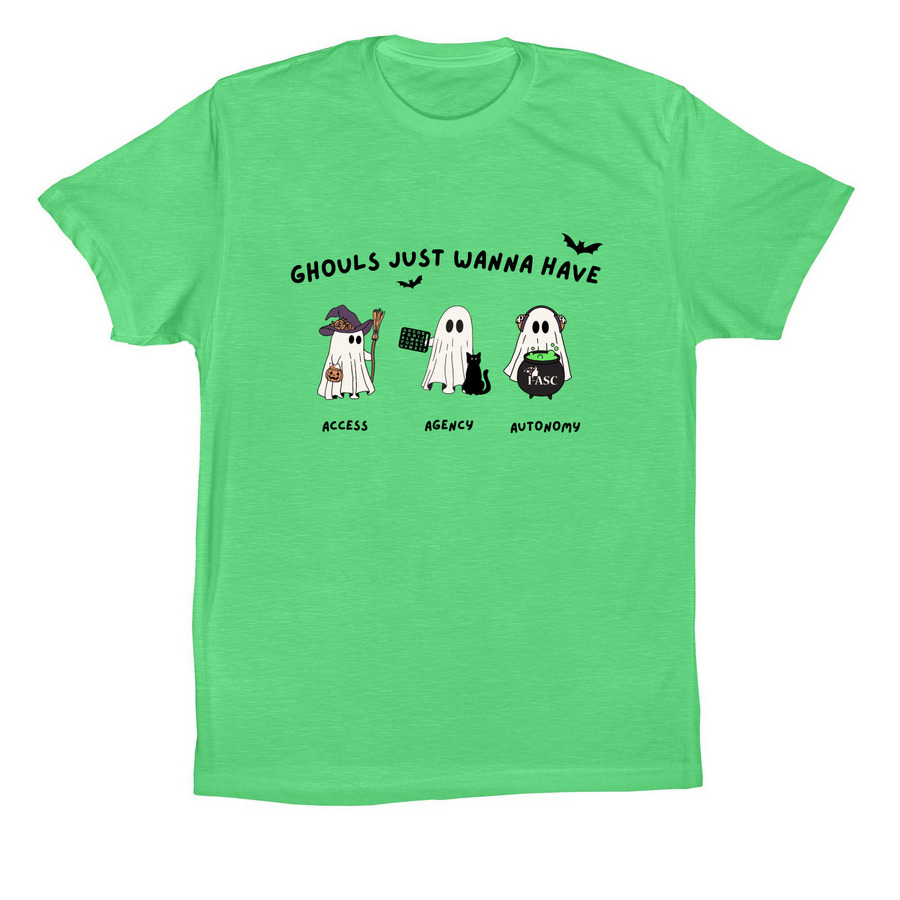 Spooky Communication Squad, a Synthetic Green Premium Cotton Tee