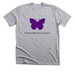 The Purple butterfly, a Athletic Heather Premium Unisex Tee