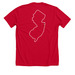 that was fun white, a Solid Red Blend Premium Unisex Tee (back-view)