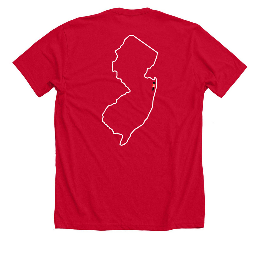 that was fun white, a Solid Red Blend Premium Unisex Tee (back-view)