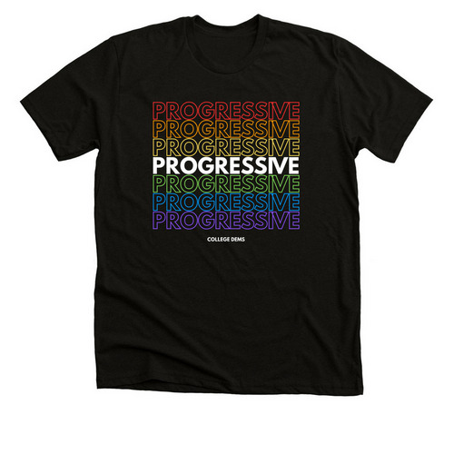 Rainbow Progressive Tee, a Solid Black Blend Premium Unisex Tee