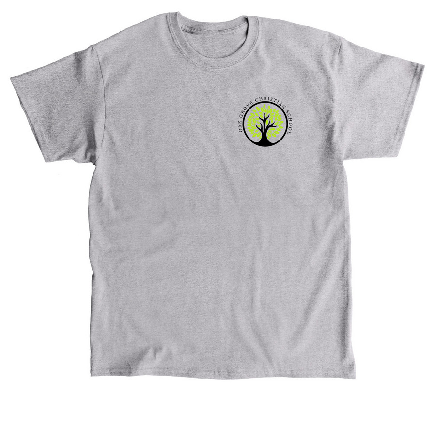 Tree Logo - w/ Green, a Sport Grey Classic Unisex Tee