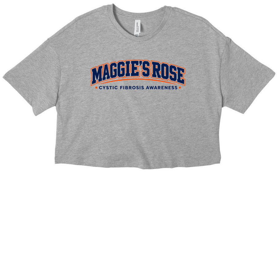 Maggie's Rose Illini Tailgate 2026, a Athletic Heather Women?s Cropped Cotton Tee