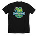 Book Dragon, a Solid Black Blend Premium Unisex Tee (back-view)