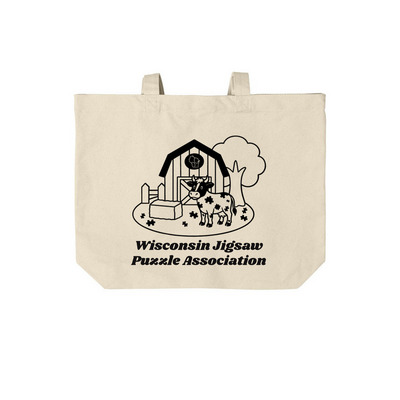 WI-JPA Small Tote, a Natural Cotton Canvas Tote Bag