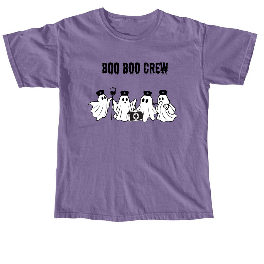 Boo Boo Crew, a Grape Comfort Colors Unisex Tee