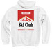Smokin' the Gnar (Lite), a White Pullover Hoodie (back-view)