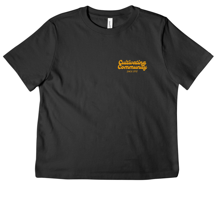 Cultivating Community MSCG Limited Release, a Dark Grey Women's Heavyweight Tee